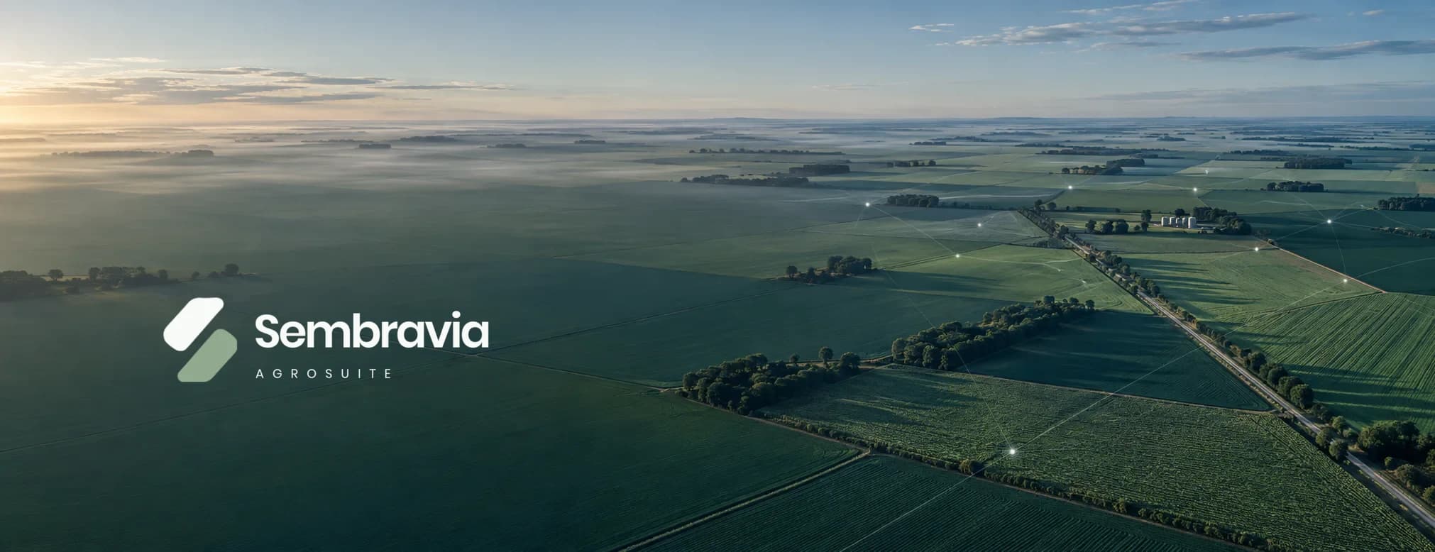 Paisaje agrícola visto desde altura